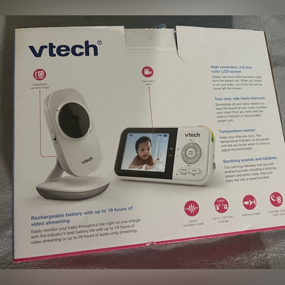 VTech White Baby Monitor with Camera - Picture 6 of 7